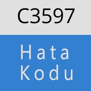 C3597 hatasi