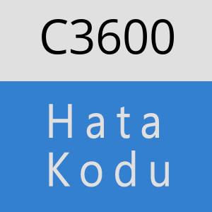 C3600 hatasi