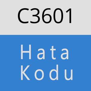 C3601 hatasi
