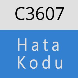 C3607 hatasi