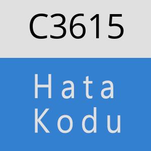 C3615 hatasi