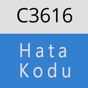 C3616 hatasi