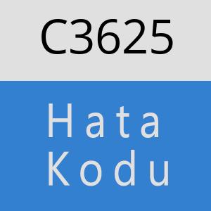 C3625 hatasi