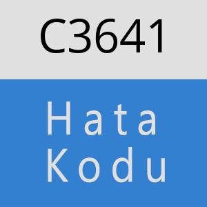 C3641 hatasi