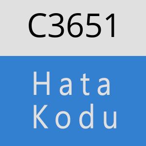 C3651 hatasi