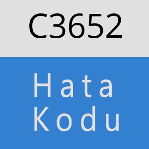 C3652 hatasi