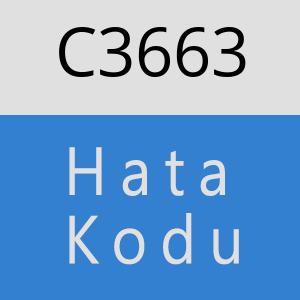 C3663 hatasi