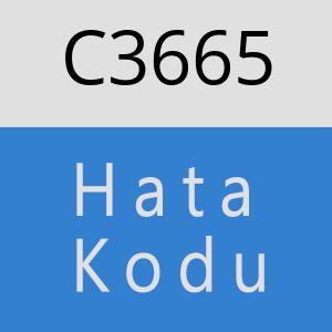 C3665 hatasi