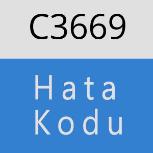 C3669 hatasi