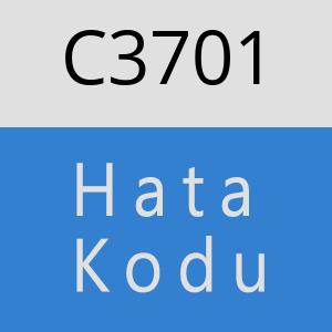 C3701 hatasi