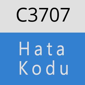 C3707 hatasi