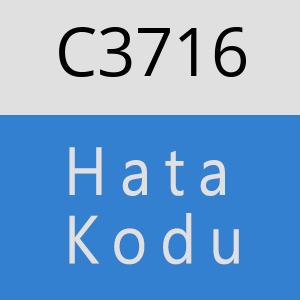 C3716 hatasi