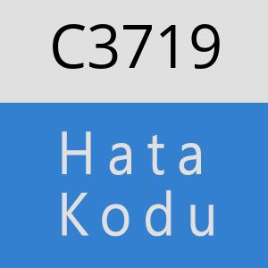 C3719 hatasi