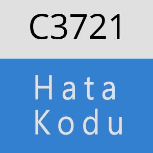 C3721 hatasi