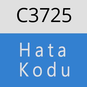 C3725 hatasi
