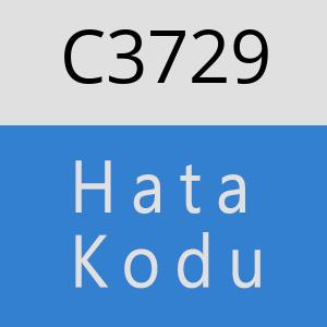 C3729 hatasi