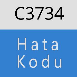 C3734 hatasi