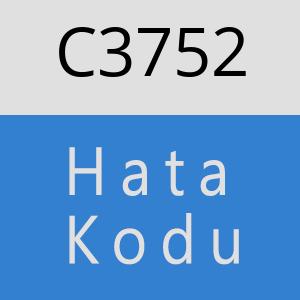 C3752 hatasi