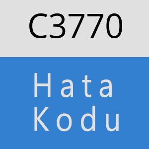 C3770 hatasi