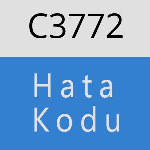 C3772 hatasi