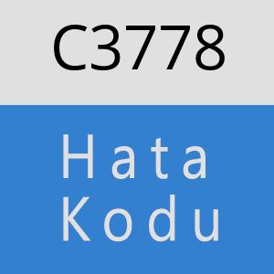 C3778 hatasi