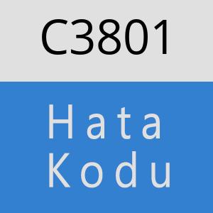 C3801 hatasi