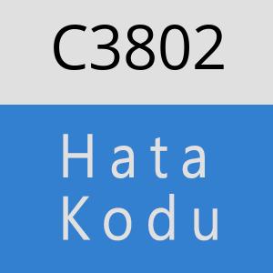 C3802 hatasi