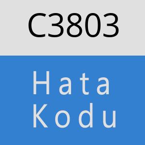 C3803 hatasi