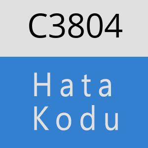 C3804 hatasi