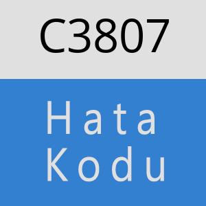 C3807 hatasi