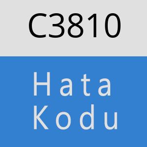 C3810 hatasi