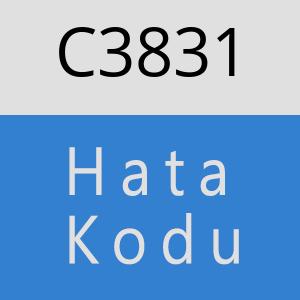 C3831 hatasi