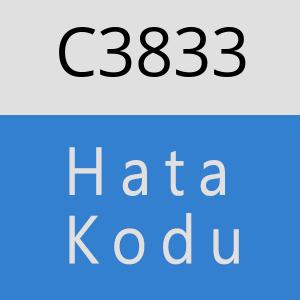 C3833 hatasi