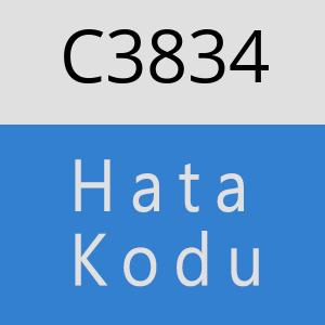 C3834 hatasi