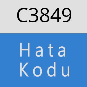 C3849 hatasi