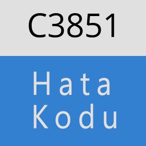 C3851 hatasi