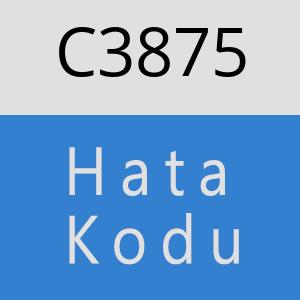 C3875 hatasi
