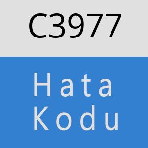 C3977 hatasi