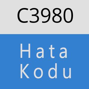 C3980 hatasi