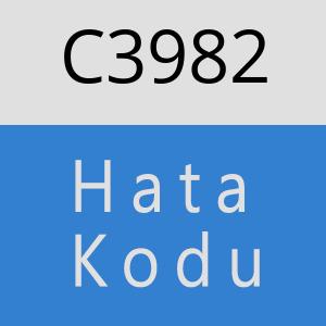 C3982 hatasi