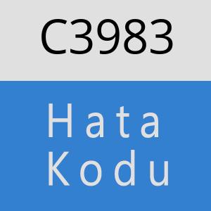 C3983 hatasi