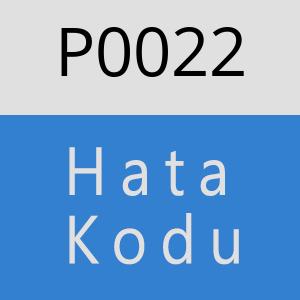 P0022 hatasi