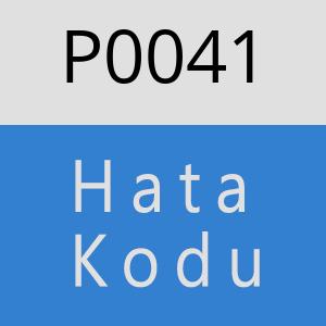 P0041 hatasi