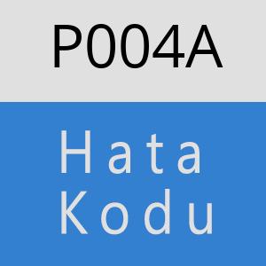 P004A hatasi