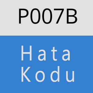 P007B hatasi