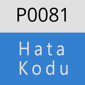 P0081 hatasi