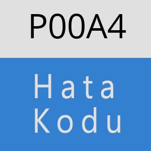 P00A4 hatasi