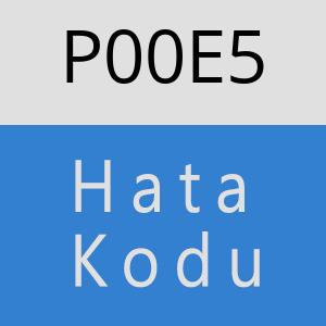 P00E5 hatasi