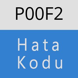 P00F2 hatasi