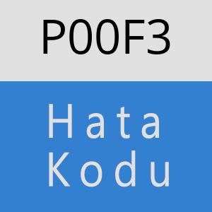 P00F3 hatasi